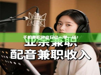 绵阳手机兼职致富日结一单一结！